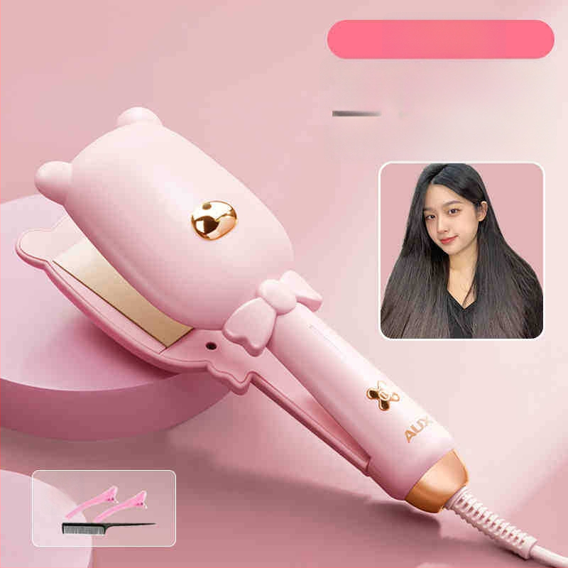 AUX/OX dviejų funkcijų plaukų tiesinimo ir garbanojimo žnyplės su turmalino keramikos plokštelėmis, šildymo laidininko skersmuo virš 31 mm, 220 V, 73 W, laidinis