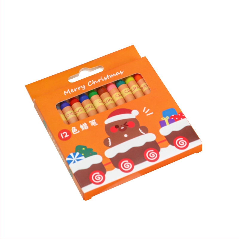 Cartoon Christmas Crayon Set A1812 – plastmassist korpus, peamine otstarve: joonistamine ja graffiti, Mudel: A1812, IP-luba: Jah (Art Wenchuang)