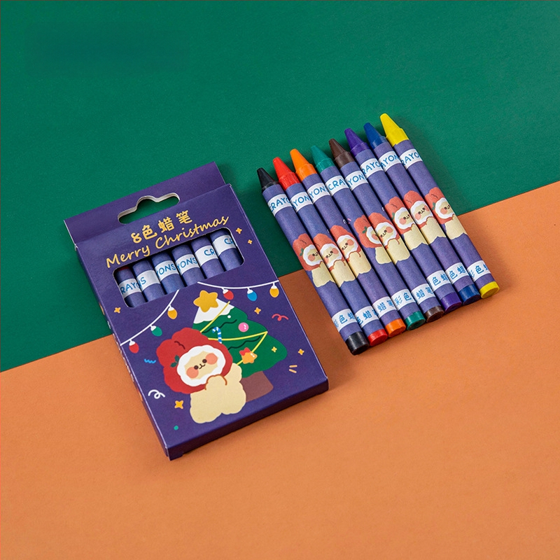 Cartoon Christmas Crayon Set A1812 – plastmassist korpus, peamine otstarve: joonistamine ja graffiti, Mudel: A1812, IP-luba: Jah (Art Wenchuang)