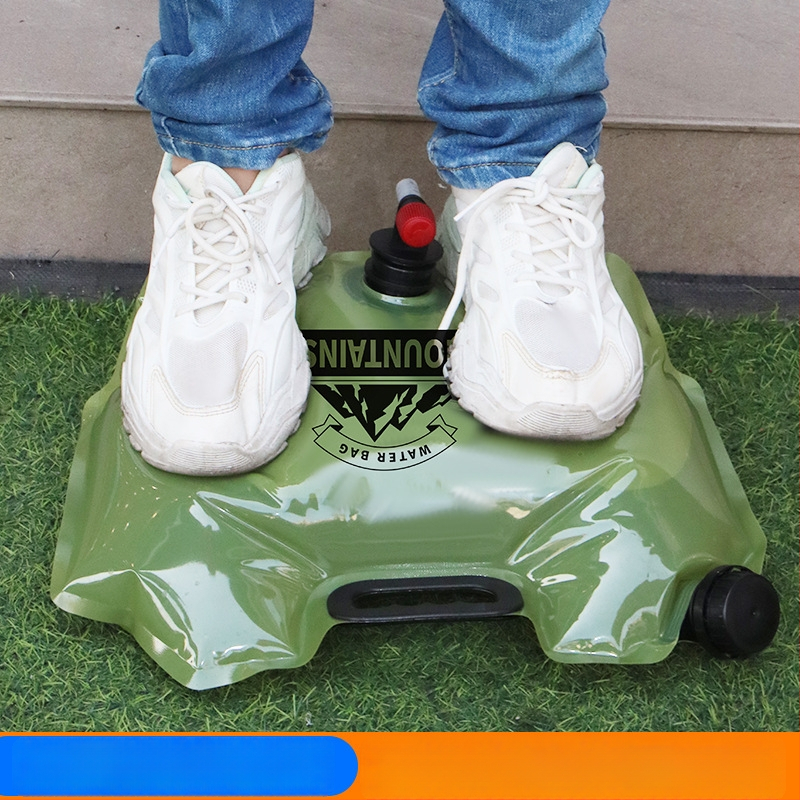 Išorinė vandens talpa lauko reikmėms, storintas sulankstomas vandens maišas, maisto kokybės, PE+nylon+PET, Zhongheng