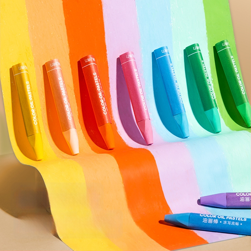 Deli õlipastellid lastele – Mudel 72070, joonistamiseks, ümmargune ots, importimata