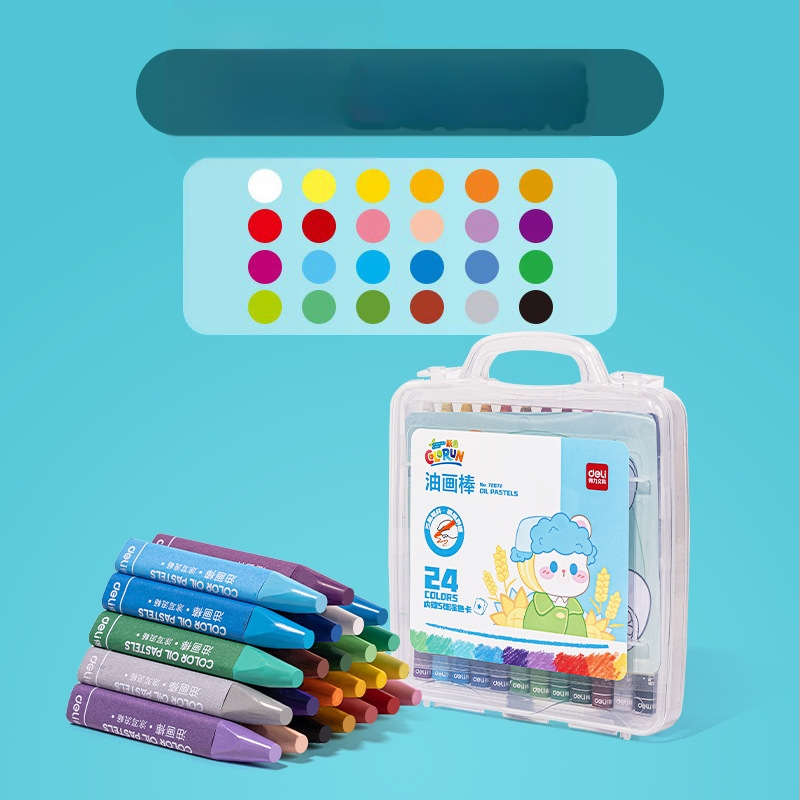 Deli õlipastellid lastele – Mudel 72070, joonistamiseks, ümmargune ots, importimata