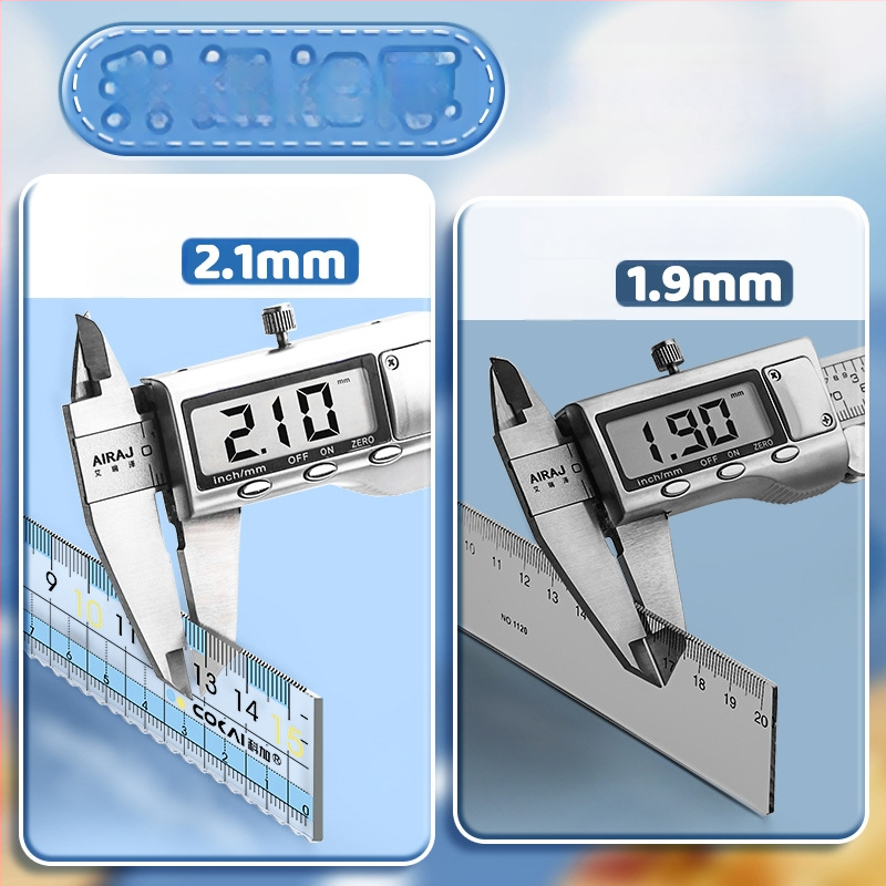 Trumparegystei atspari liniuotė, modelis K-7015-p, plastmasinė, 12 g, be logotipo