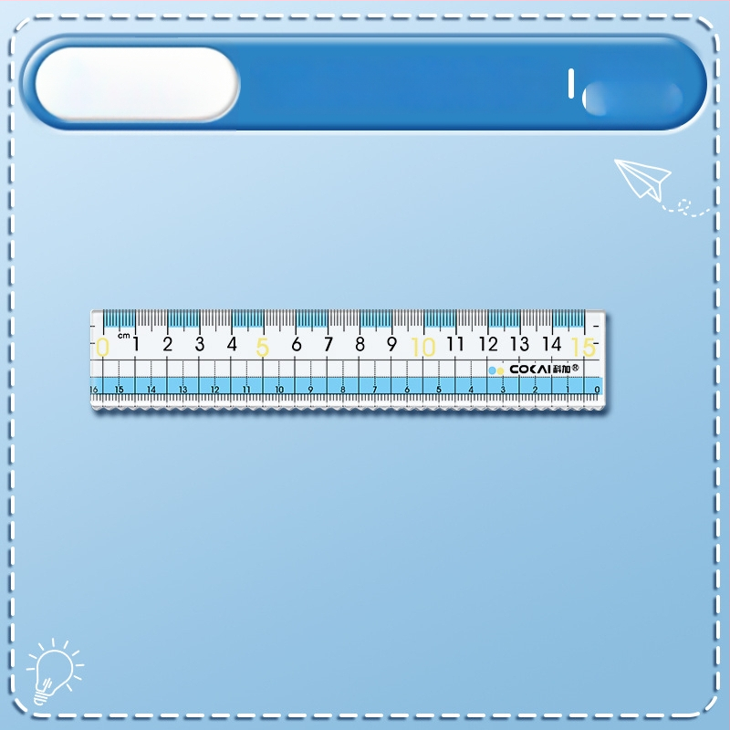 Trumparegystei atspari liniuotė, modelis K-7015-p, plastmasinė, 12 g, be logotipo