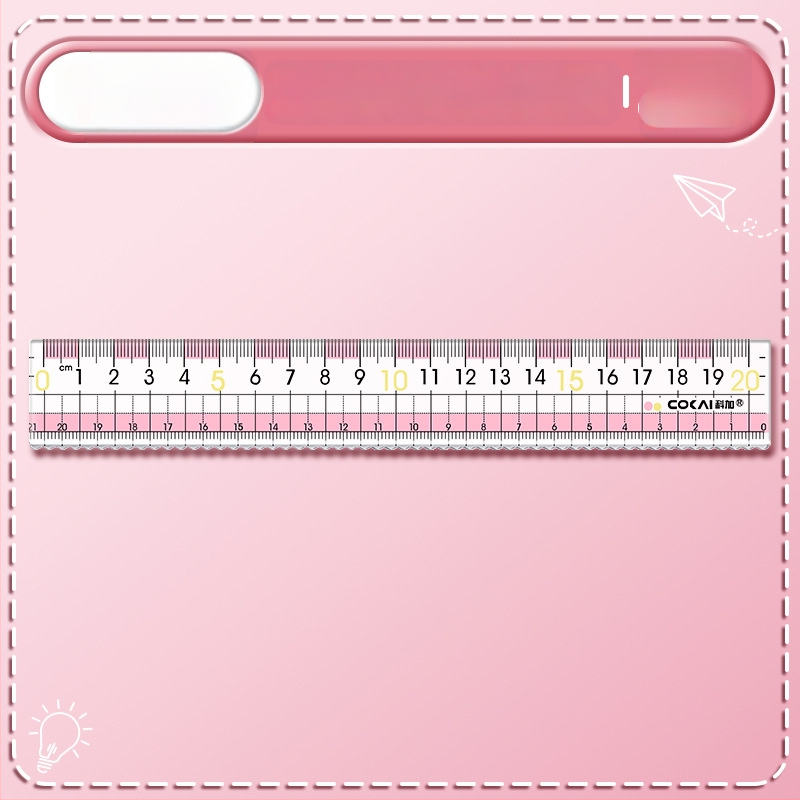 Trumparegystei atspari liniuotė, modelis K-7015-p, plastmasinė, 12 g, be logotipo