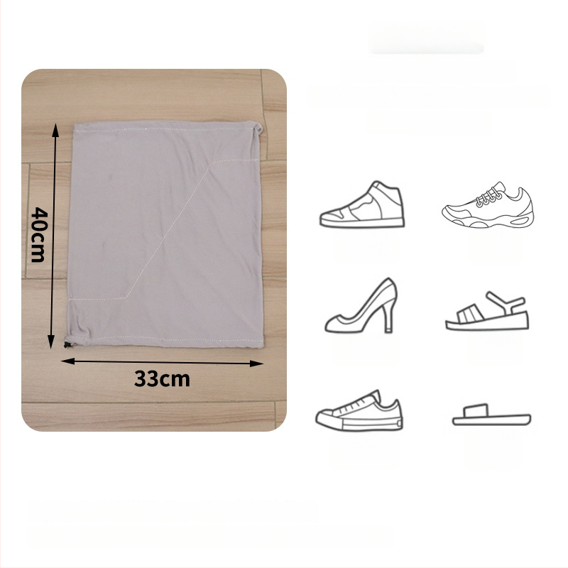 Kingade kaitse ja tolmukott, piima-silku sarnane tekstuur, ülilihtne polüester, kaasaegne minimalistlik stiil, 500-osaline komplekt reisidele, sobib sportlikele ja nahkkingadele