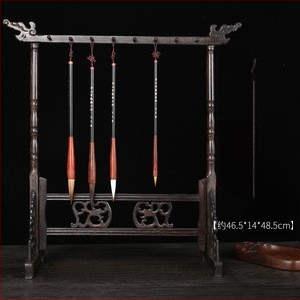 Medinis laikiklis plunksnos ir rašikliui su pūķo galva, kaligrafijai, 12/14/16‑pin, Studijų komplektas Keturi lobiai, pritaikomas