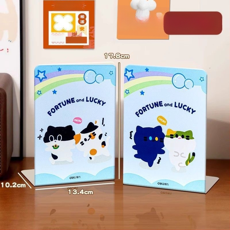 Deli Tb650 Metalo Knygų Laikiklis Stalui