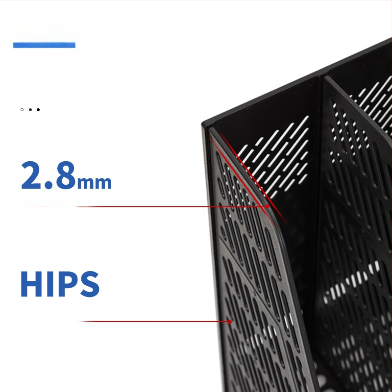 Dokumentų lentyna 9848, keturių lygių, PP medžiaga, stalinis organizatorius