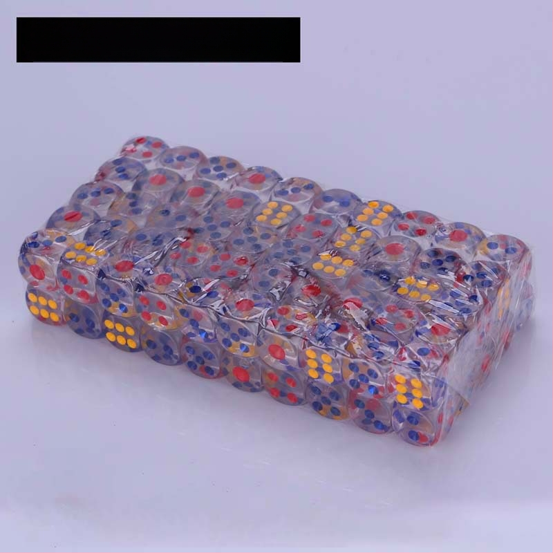 Täringud - akrüül, kuue külgsed, filet stiil