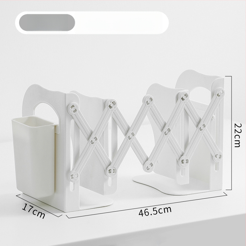 Stalo knygų laikiklis DP2409, plastikas, sulankstomas ir išsiplečiantis, grynoji masė 410 g