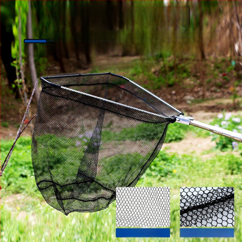 Kokkupandav teleskoopvõrgukomplekt kalapüügiks, roostevabast terasest, peen võrk, kokkupandav, koormus 1000 g