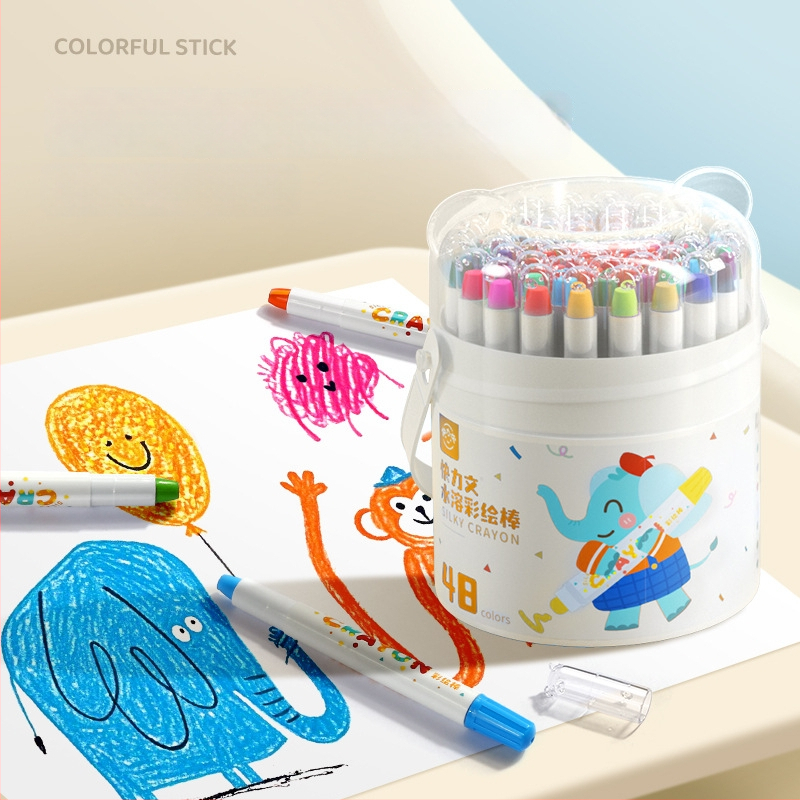 Laste pestav värvipulk Kuai Liwen, ümar keha, plastikust korpus, kustutatav, mudel: Washable paint stick, seeria: Laste joonistus krāsas