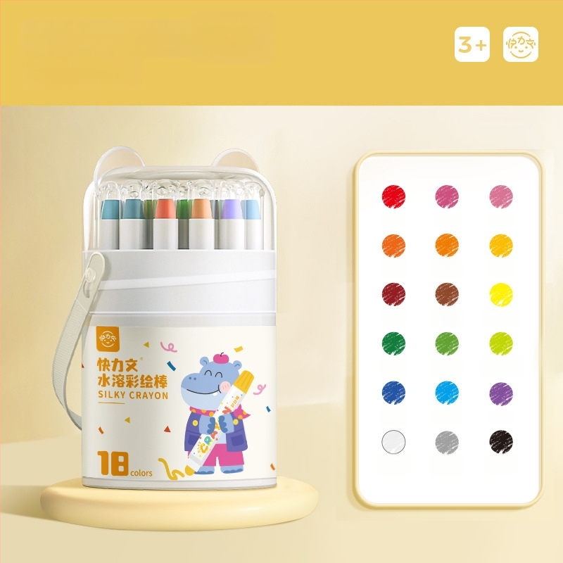 Laste pestav värvipulk Kuai Liwen, ümar keha, plastikust korpus, kustutatav, mudel: Washable paint stick, seeria: Laste joonistus krāsas