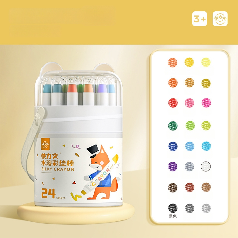 Laste pestav värvipulk Kuai Liwen, ümar keha, plastikust korpus, kustutatav, mudel: Washable paint stick, seeria: Laste joonistus krāsas