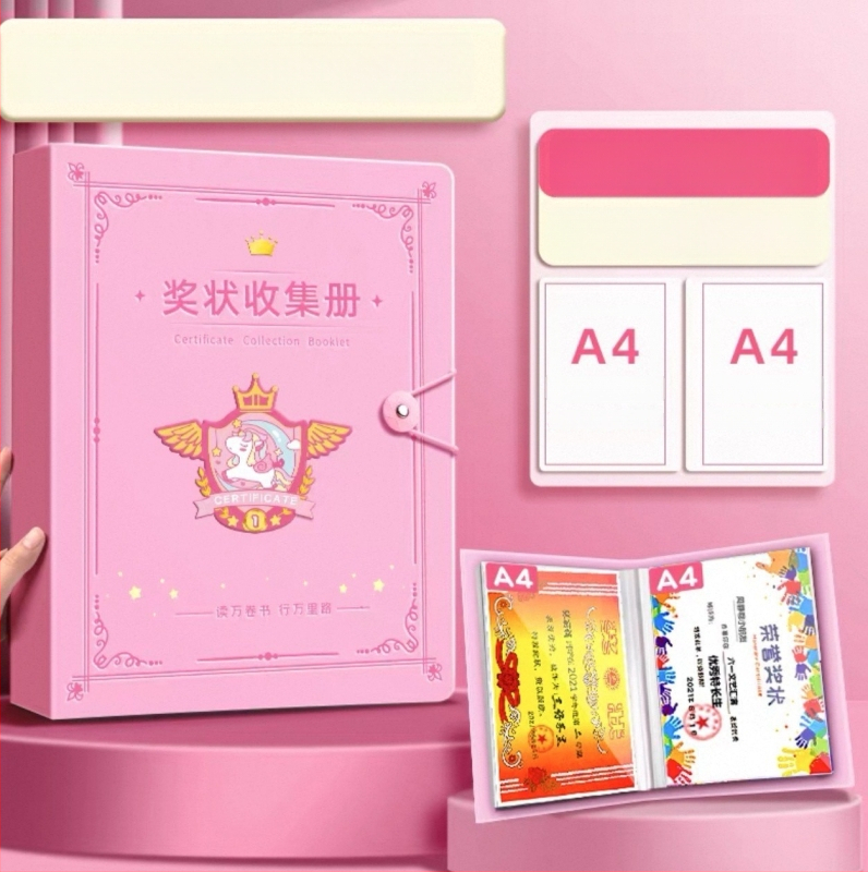 Telpai piestiprināma sertifikātu kolekcijas grāmata no Jiaxun, PP materiāls; ražotājs: Jiaxun; Import: nē; IP atļauja: nē.