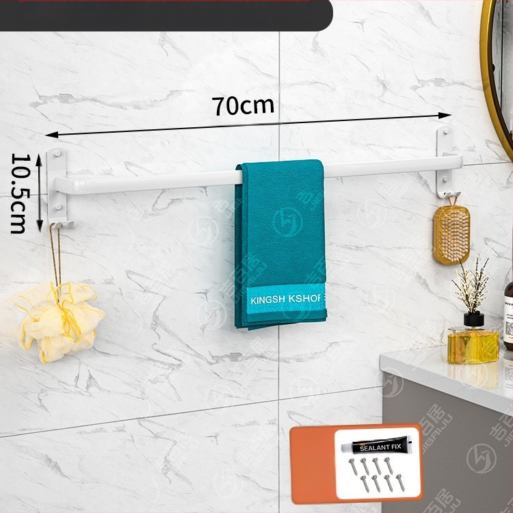 Rankšluosčių laikiklis iš kosminio aliuminio, 3 pakopos, sieninis, rankšluosčių saugojimas