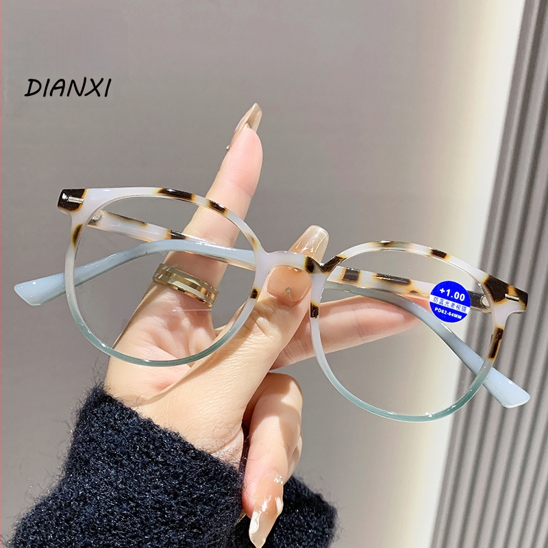 Jaunas lasīšanas briļes – pret zilās gaismas aizsardzība, HD skaidrība, apaļas rāmes, PC lēcas, pavasaris 2025