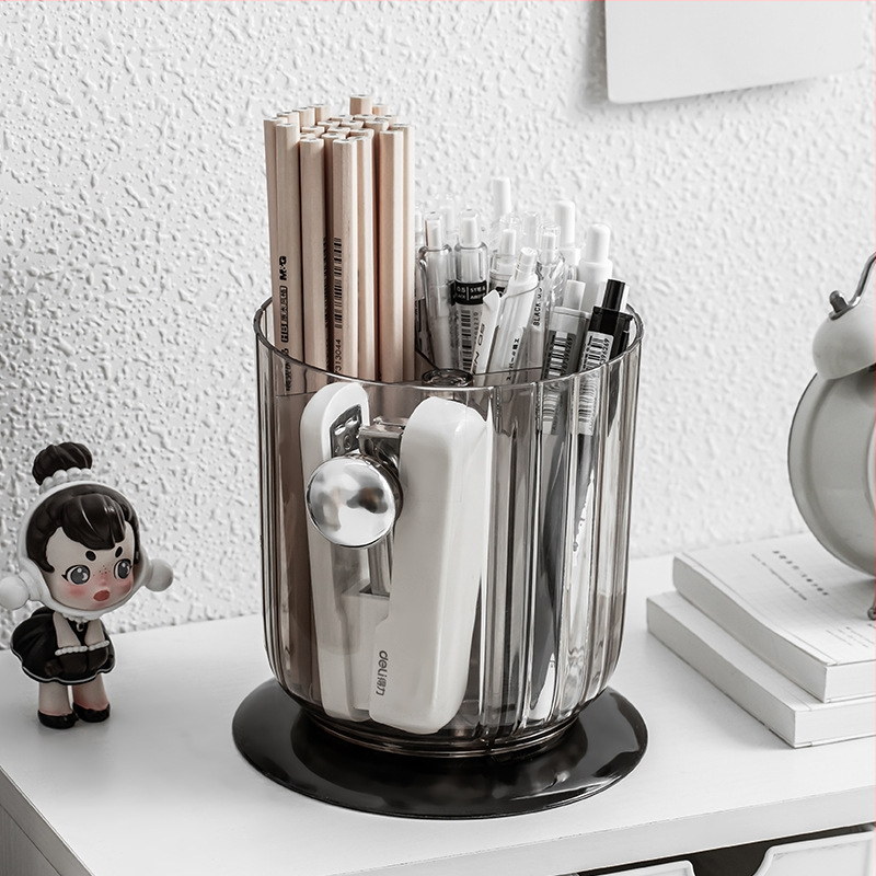 Multi-pai Plastikinis apvalus rašiklio laikiklis su saugojimo dėžute – Verslo dovana