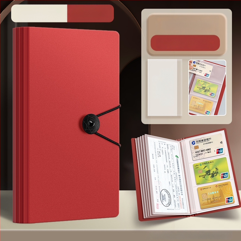 Daugiapusis kvitų ir įmokų dėklas, PP medžiaga, Tether stiliaus laikiklis, daugiasluoksnis organizatorius, pritaikymas galimas