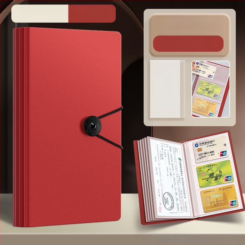 Daugiapusis kvitų ir įmokų dėklas, PP medžiaga, Tether stiliaus laikiklis, daugiasluoksnis organizatorius, pritaikymas galimas