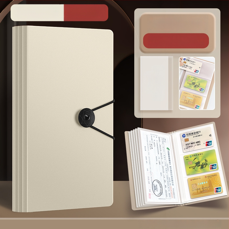 Daugiapusis kvitų ir įmokų dėklas, PP medžiaga, Tether stiliaus laikiklis, daugiasluoksnis organizatorius, pritaikymas galimas