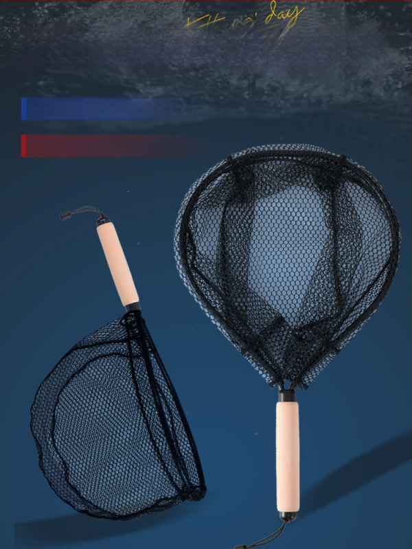 Kätega kasutatav jõe kalapüügi võrk — ultrakerge süsiniku sulam, ava läbimõõt 35 cm, võrgu sügavus 30 cm, õhukesed silmused, väga vastupidav koormusele