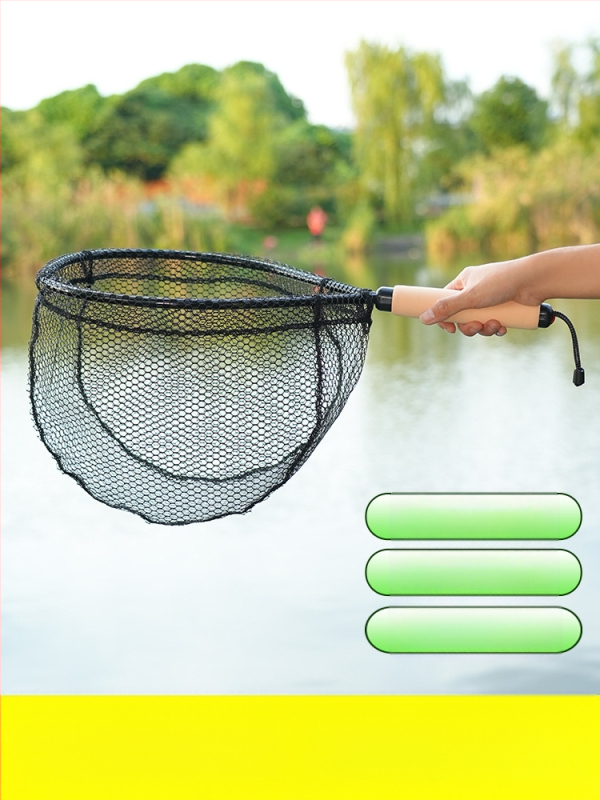 Kätega kasutatav jõe kalapüügi võrk — ultrakerge süsiniku sulam, ava läbimõõt 35 cm, võrgu sügavus 30 cm, õhukesed silmused, väga vastupidav koormusele