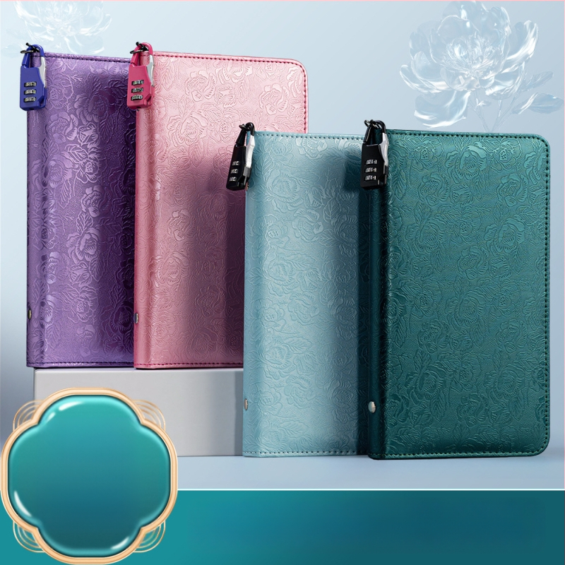 Bankinių depozito lapų laikiklis – PU medžiaga, slaptažodžio užraktas, užtrauktukas, logotipo spauda galima