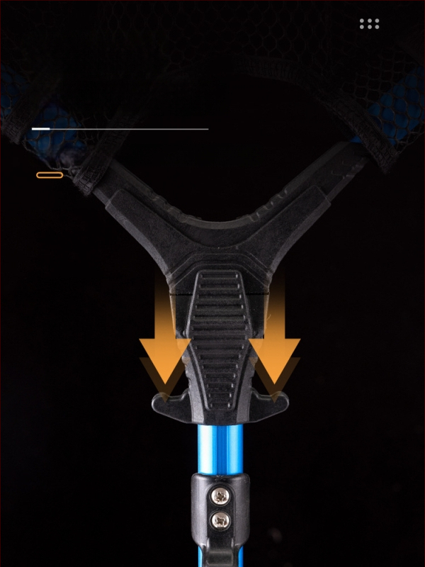 Kalapüügi võrk - kaasaskantav veniv käsivõrk merekalapüügi jaoks, ruutvõrk, alumiiniumisulust raam, nano-liimematerjal