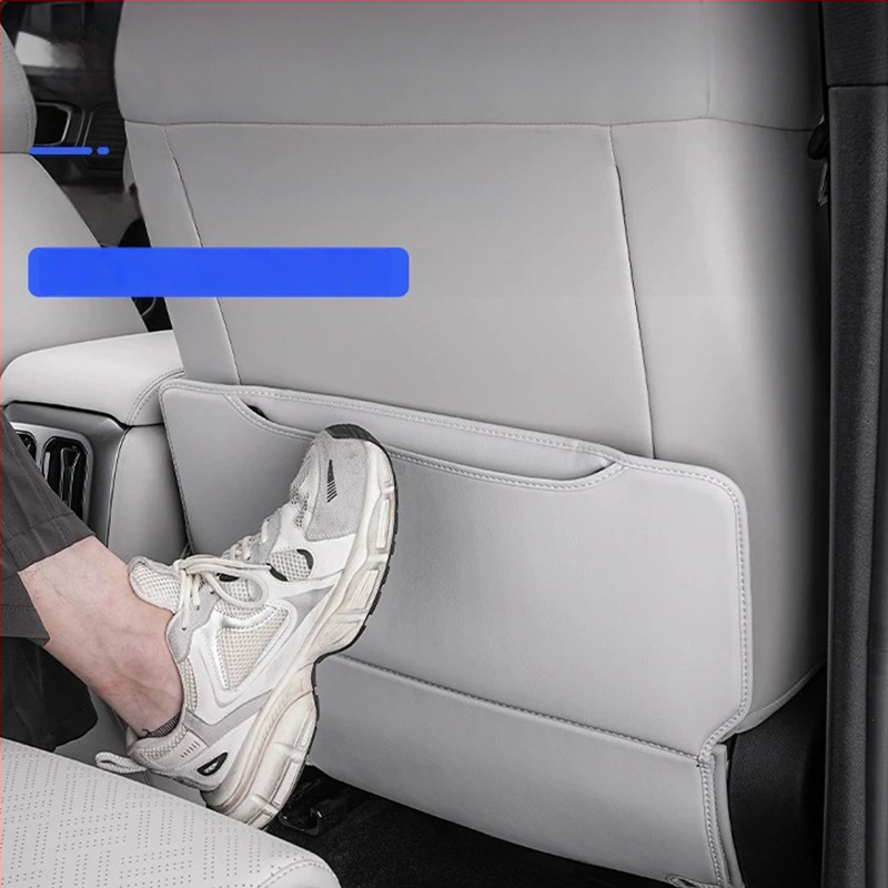 Automobilio galinės sėdynės apsauga — odinė, putų užpildas, logotipo spausdinimas, pritaikomas, tinkamas visoms sezonoms.