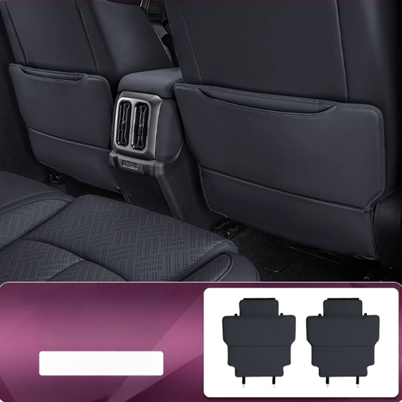 Automobilio galinės sėdynės apsauga — odinė, putų užpildas, logotipo spausdinimas, pritaikomas, tinkamas visoms sezonoms.