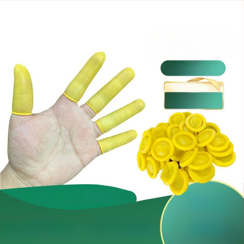 Vienkartiniai latekso pirštų apsauginiai, antistatinei elektronikos gamybai, 500 g