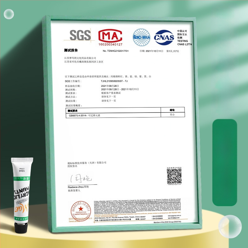 Detská akrylová farba sada od Love Beauty and Art, krabica so 24 farbami (Značka: Love Beauty and Art; Materiál: akrylová farba; Balenie: 24 farieb v krabici; Účel: gouache)