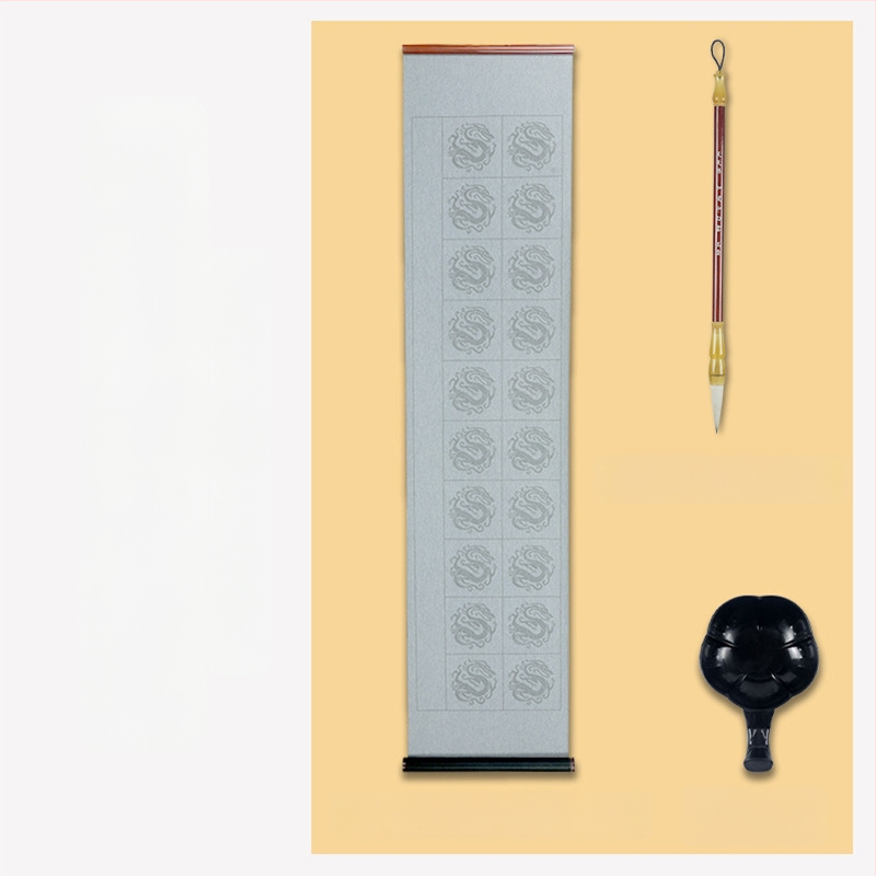 Vandens rašymo audinio ritinys kaligrafijai, neaudinys, stačiakampis, prekinis ženklas Practice Every Day