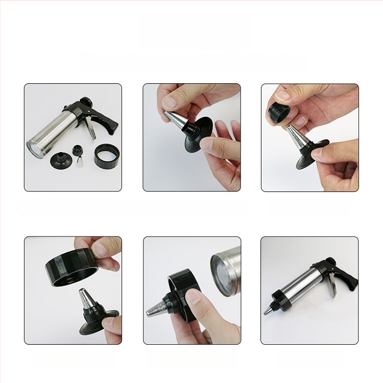 Dekorēšanas uzgalu komplekts cepšanai | 201 nerūsējošais tērauds | Sheng Chu zīmols | kūku krēmam | dekorēšanas uzgalis/maisiņš/pistole