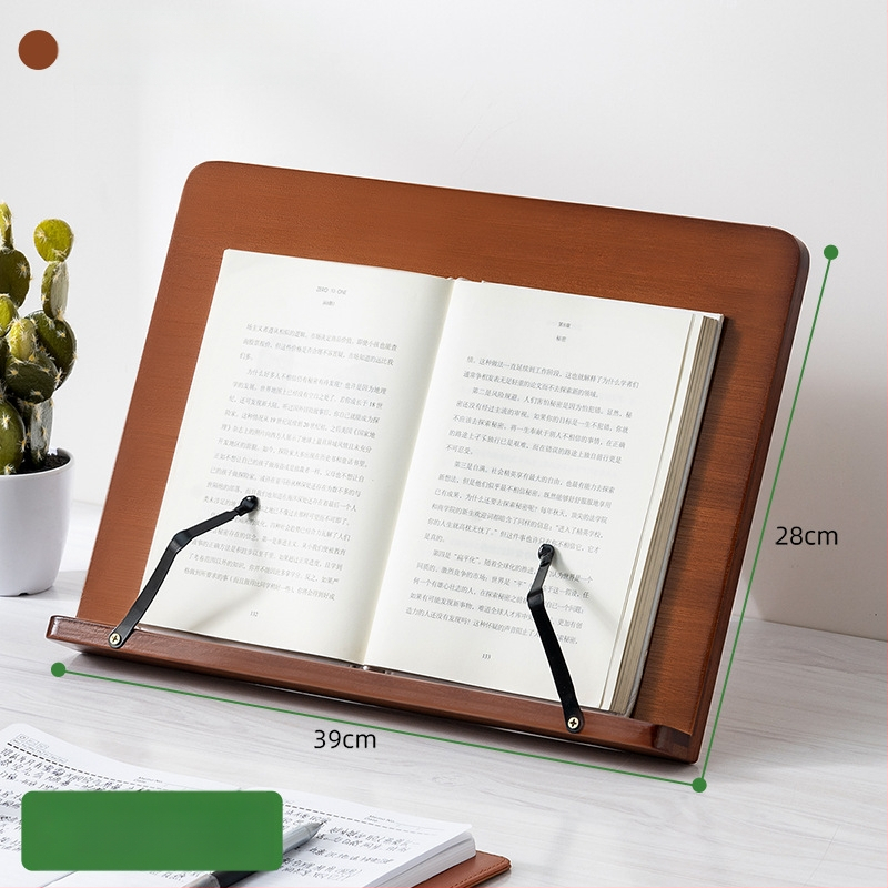 Darbalaučio knygų laikiklis studentams ir vaikams, bambuko medžiaga, modelis 2521YDJ, modernus minimalistinis stilius, aukščio reguliavimas.