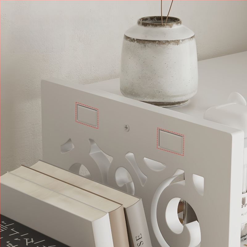 Stalo knygų laikiklis, daugiaaukštė PVC lentyna, svoris 1,6 kg, biuro stalinis organizatorius