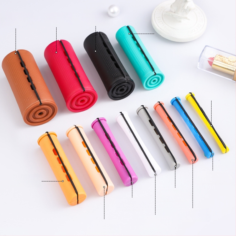 Sükliline juuksekuju tööriistade komplekt perm-bariga, kaetud kummipaelaga, PP materjal, Han Rong kaubamärk