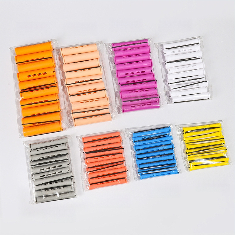 Sükliline juuksekuju tööriistade komplekt perm-bariga, kaetud kummipaelaga, PP materjal, Han Rong kaubamärk