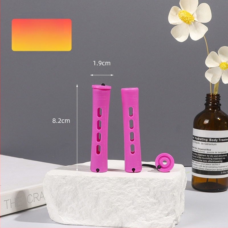 Sükliline juuksekuju tööriistade komplekt perm-bariga, kaetud kummipaelaga, PP materjal, Han Rong kaubamärk