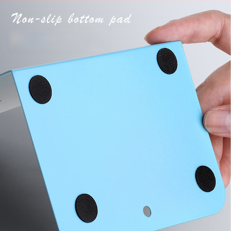 Metalo knygų stovas su skyrikliu ir klipu - Modelis C30504, Reverse, geležinis stalo knygų laikiklis, 430 g