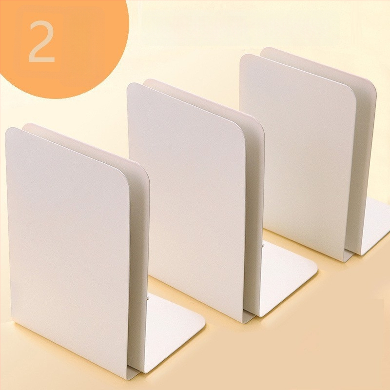 Metalo knygų stovas su skyrikliu ir klipu - Modelis C30504, Reverse, geležinis stalo knygų laikiklis, 430 g