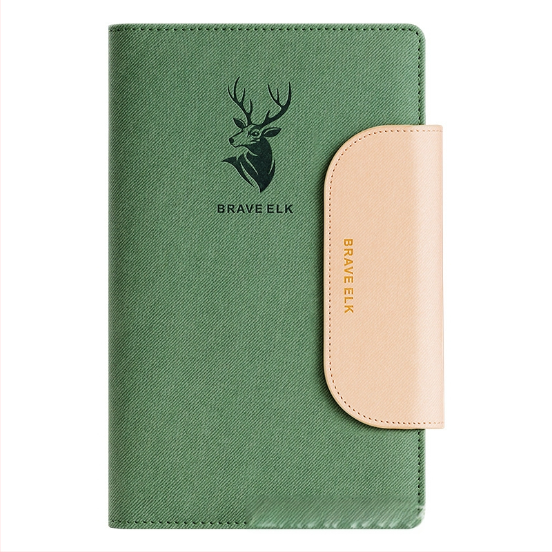 Real Week odinis daugiapuslapių klips dokumentų saugojimui su elnio galvos motyvu ir pritaikomu logotipu