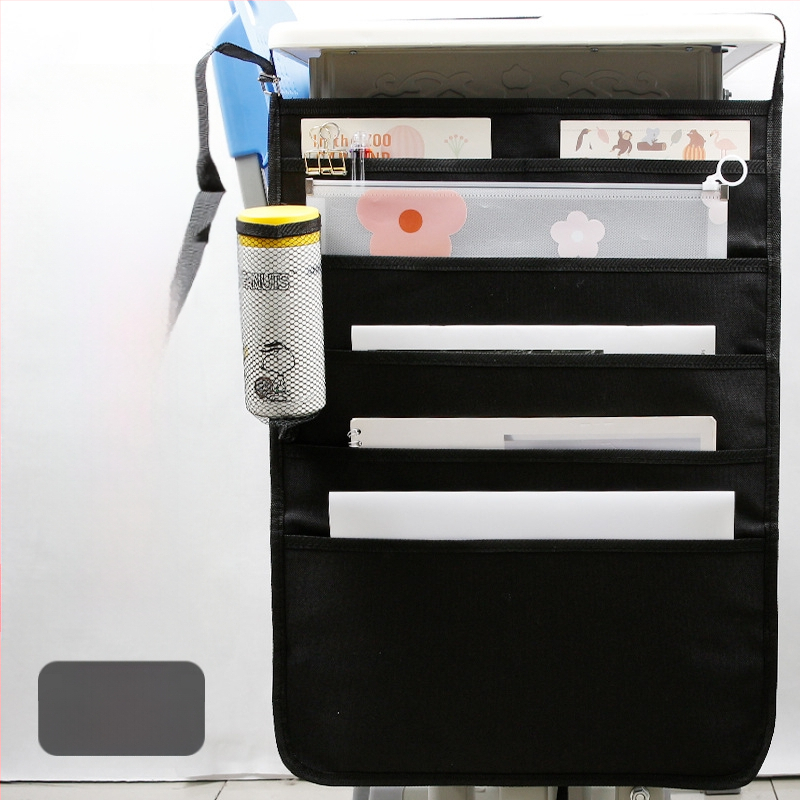 Darbo stalo pakabinama knygų dėžutė su neslidžia virve, Oxford audinys, daugiasluoksiai skyreliai (5/8/11 sluoksnių)