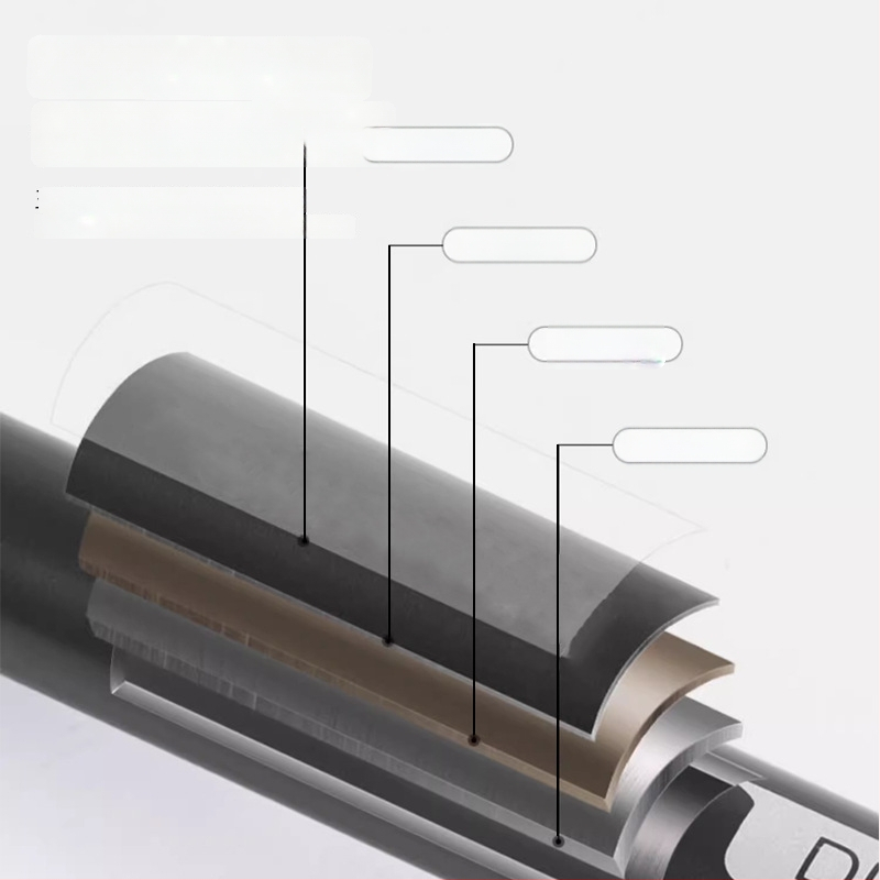 Unisex aliuminio lydinio teleskopinės žygio lazdos su išoriniu užraktu, 400 g, volframo plieno galvutė, tiesi rankena