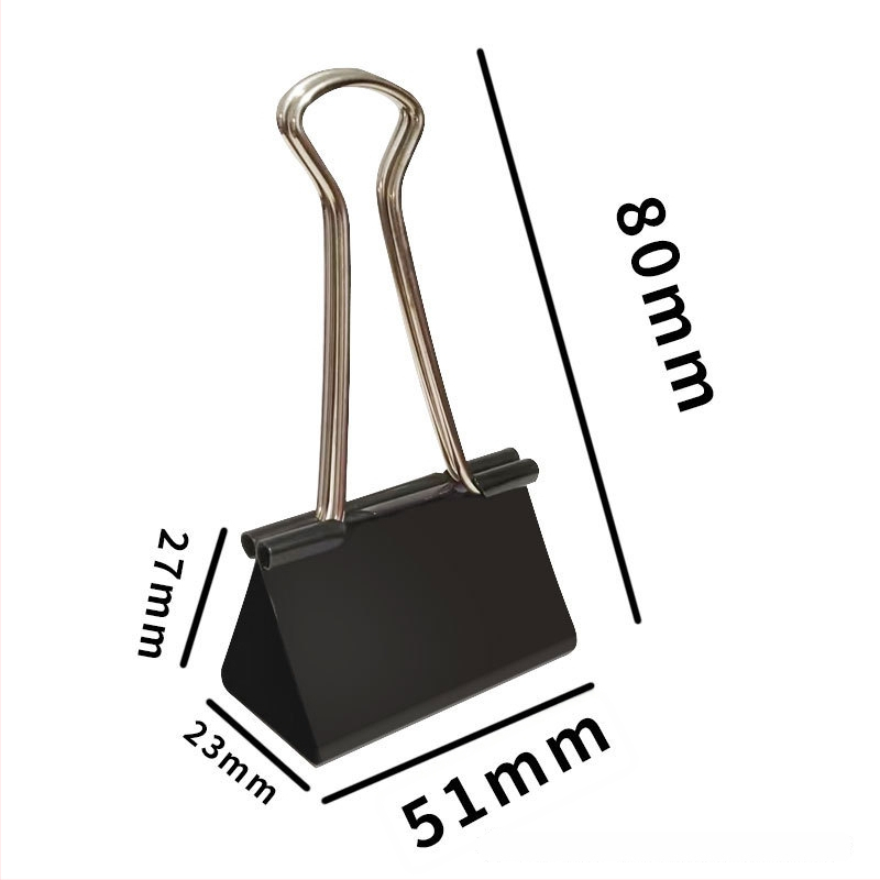 Ming Baijia metallist pikk sabaklipp joonistustahvlile ja dovetail klips – kontorifaili klips