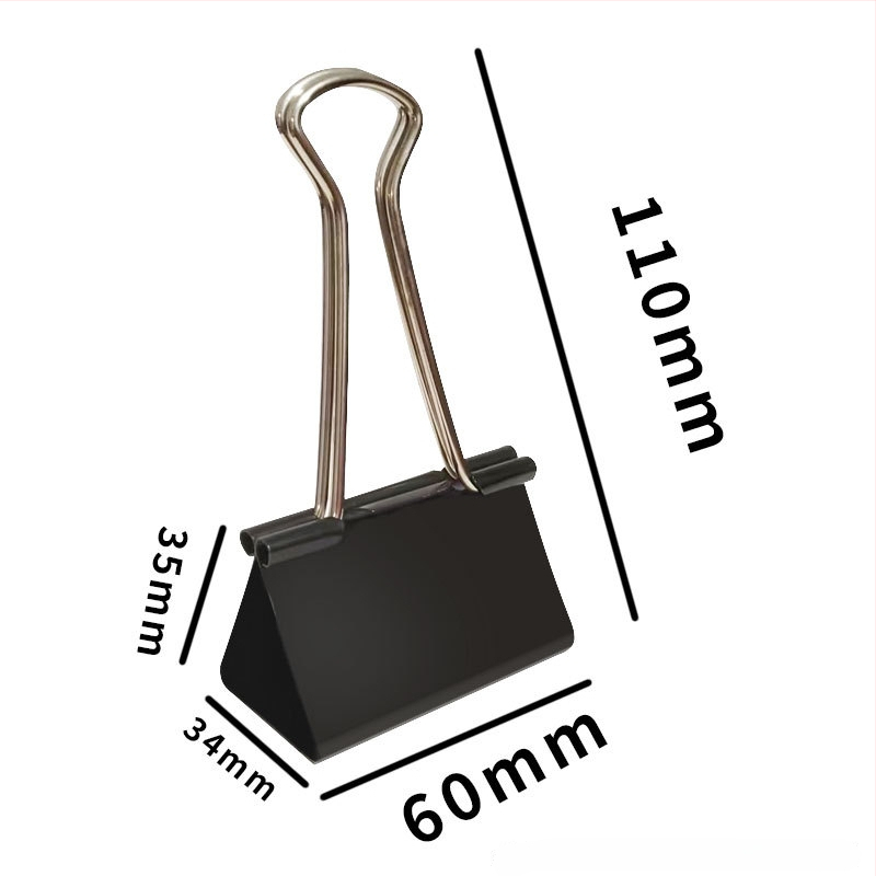 Ming Baijia metallist pikk sabaklipp joonistustahvlile ja dovetail klips – kontorifaili klips