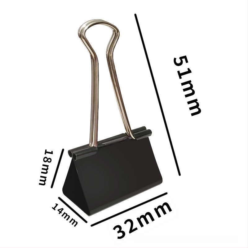 Ming Baijia metallist pikk sabaklipp joonistustahvlile ja dovetail klips – kontorifaili klips