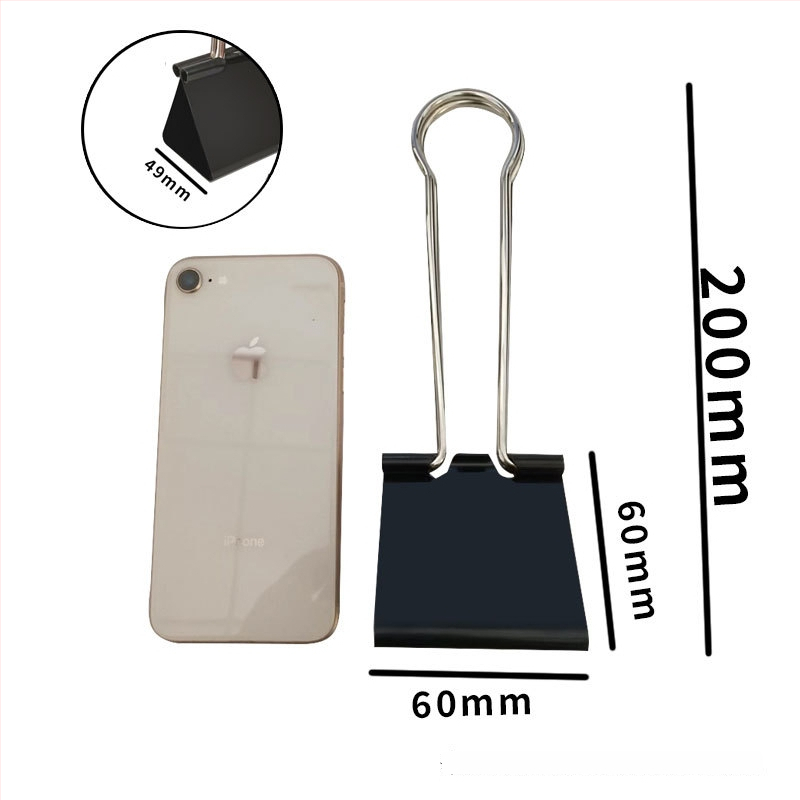 Ming Baijia metallist pikk sabaklipp joonistustahvlile ja dovetail klips – kontorifaili klips